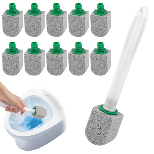 10 Piezas Bloque para Limpieza de WC，Recambios de Piedra Pomez，Piedra Limpiadora WC，Piedras Pomez Para Limpieza W-C，para Aseo，Baño，Cocina，Cuidado los Pies
