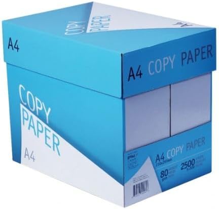 Copy-paper, Size A4, GSM 80, one box of 5 Reams