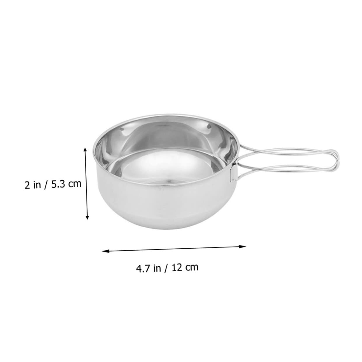 NAMOARLY Camping Cooking Kit 1pc Stainless Steel Pot Bowl Set Portable Cooking Supplies for Outdoor Activities