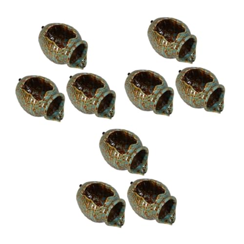 Toddmomy 3pcs Circulating Water Ceramic Jar Decorative Fountain Decor Mini Water Fountain for