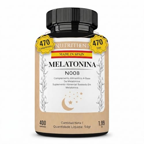 470 Micro Comprimidos Melatonina Pura 1,99 mg | Rápida Asimilación | Suministro para 470 días | Ayuda con el insomnio y trastornos del sueño | Vegano sin OMG | Fabricado en España