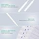 iplusmile 20Pcs Sterile Nasopharynxkarzinom Tupfer Baumwolle Tiped Applikatoren Nylon Beflockung Spitze