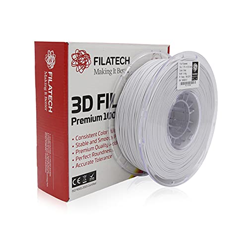 Filatech PLA Filament 1.75mm Grey - 1kg Spool - Made in UAE - PLA 3D Printer Filament with Consistent Diameter +/-0.03mm - PLA for Precise Printing