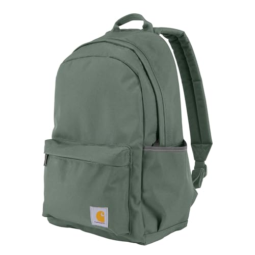 Image of Carhartt Classic 21L Backpack Green Slate | Classic Laptop, Water-Resistant Pack with 15 Laptop Sleeve and Organizational Compartments