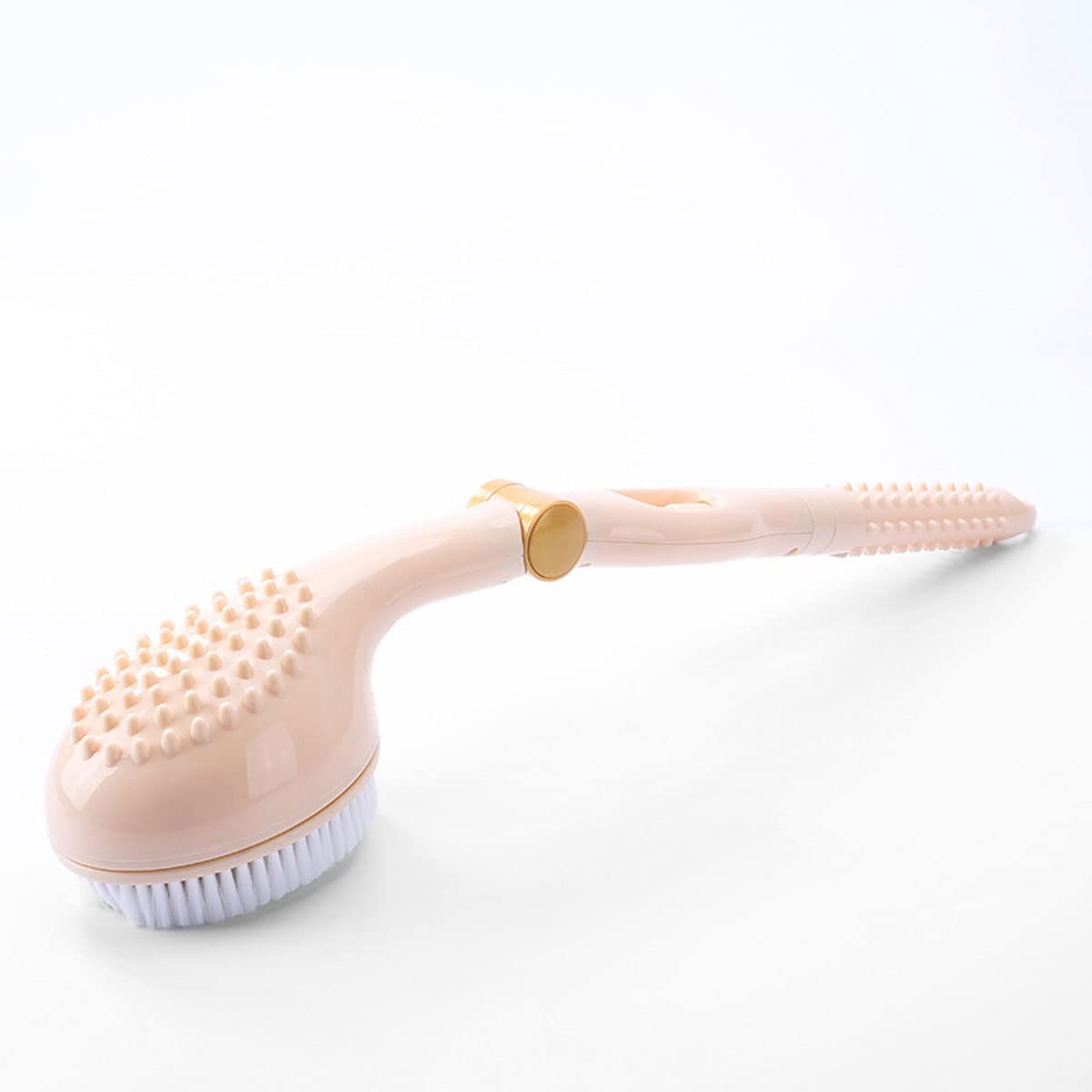 Cepillo de Espalda Corporal Baño de Silicona y Cepillo Corporal con Mango Largo Scrubber FRUBLE Lavadora for Uso en Ducha Scrubber Cepillo Exfoliador for Hombres Mujeres (Color : Beige)