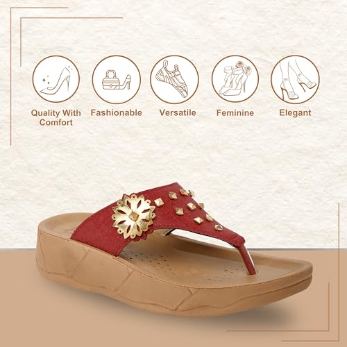 Image of BELLA by Labella Women's Fashion Platform Slip-On Sandal - Comfortable, Lightweight, Slip-Resistant, Breathable - Ideal for Casual and Office Wear