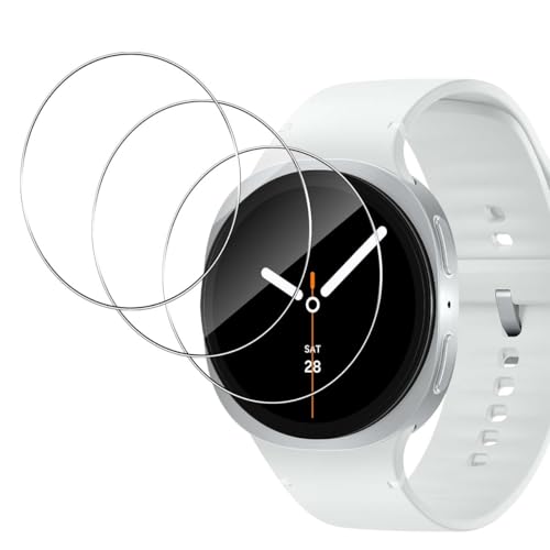GEEMEE 3 Stück Panzerglas Schutzfolie für Samsung Galaxy Watch 8 40mm, Wasserdichtes Gehärtetes Glas Folie, 9H Displaysc...