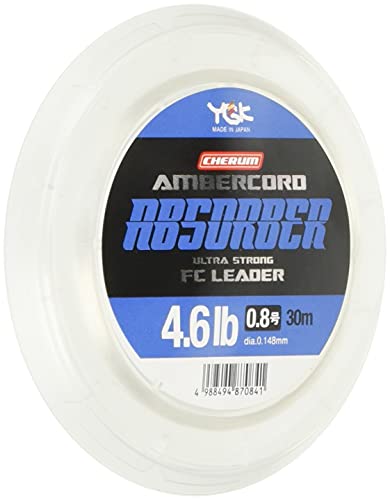 エックスブレイド(X-Braid) ショックリーダー チェルム アンバーコード アブソーバー ウルトラストロング FCリーダー フロロカーボン 30m 0.8号 4.6lb クリア