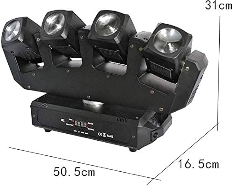 80W LED Moving Head Light Four-Headed Beam Spider Light with