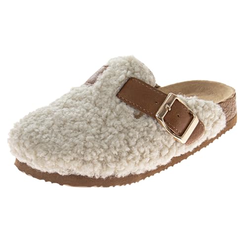 Josmo Girl Boy Fuzzy Clogs Indoor Outdoor Slippers Warm Cozy House Shoes For Little Kid To Big Kid