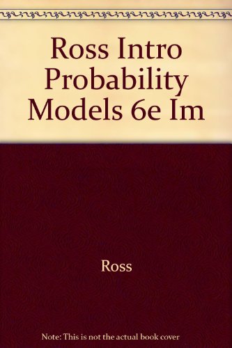 Introduction to Probability Models, Instructor'... 0125984715 Book Cover