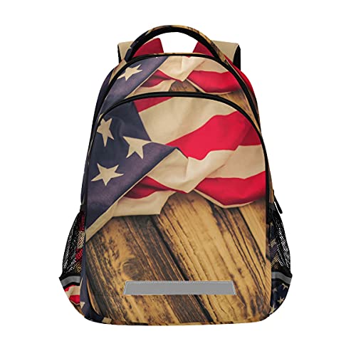 FVFV Arte De La Bandera De Estados Unidos Niños Mochila Escolar Mochilas Escolares para Estudiante Niñas Cover