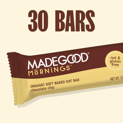 MadeGood Mornings Chocolate Chip Soft Baked Breakfast Bars, 30-Pack - image 8