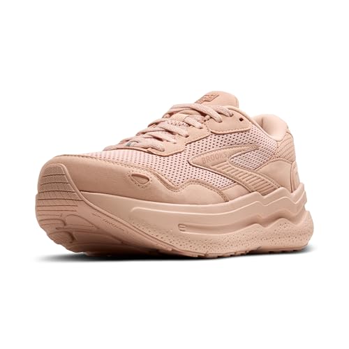 Brooks Women’s Ghost Max Suede/Leather Neutral Running & Walking Shoe - Rose/Tuscany - 10 Medium - image 1