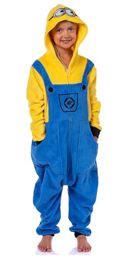 Despicable Me Minions Union Suit Kids Bob Hooded Pajama Boys Girls (6/7)