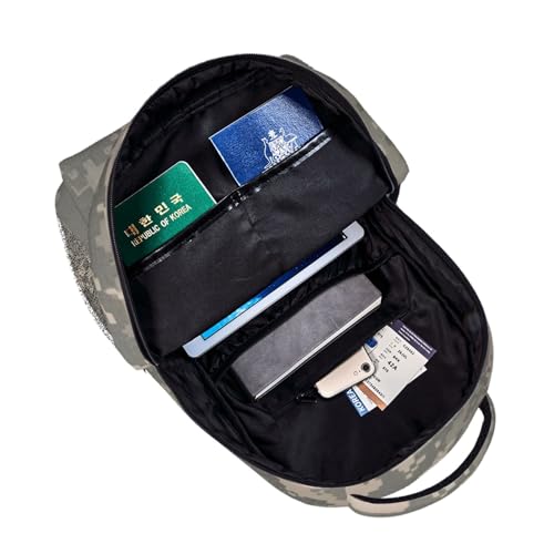 Mochila camuflaje digital ligera para evitar dolor de espalda 5