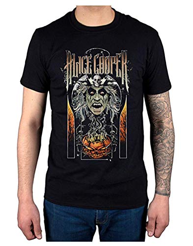 Rock Off Alice Cooper I Am Halloween Officiel T-Shirt Hommes Unisexe - Les Beatles, Paul McCartney, John Lennon, RIngo Starr, George Harrison Rock Off Alice Cooper I Am Halloween Officiel T-Shirt Hommes Unisexe