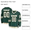 Custom Ice Hockey Jersey, Personalised Long Sleeve Shirt with Name, Number, Logo, DIY V-Neck Sports Uniform for Men, Women, Youth Gifts #3