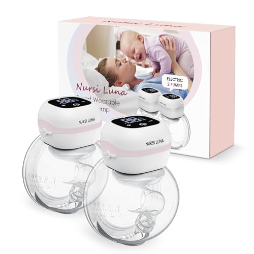 Image of Nursi Luna Breast Pump Hands Free, Wearable Breast Pump with 3 Modes & 9 Levels, Portable Electric Breast Pumps