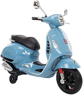 Huffy Kids Battery 6V Ride-On Vespa Scooter Blue
