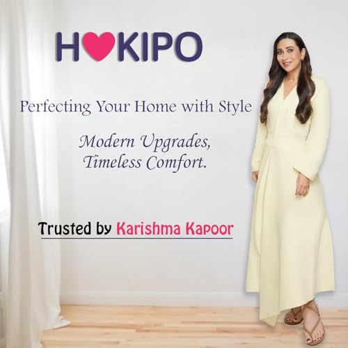 Image of HOKIPO Wardrobe Organizer Storage Box | Foldable Cloth Storage Boxes with Metal Frame & Window | 600D Oxford Fabric | 24L, Pack of 2 Cream Mist (AR-5927-OWHT*2)