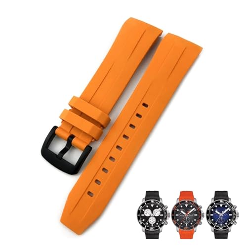 Bracelet montre caoutchouc 21mm anti-transpiration sport T120417