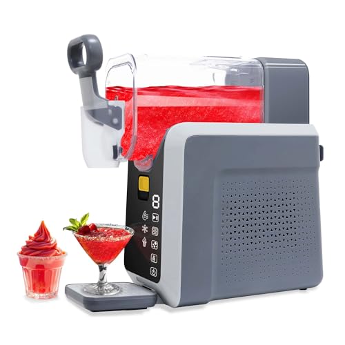 Countertop Slush Machine for Home, Slushy Machines with Led Display, Frozen Drink Maker Machine with Frozen Margaritas Programs for Party, No Ice Needed