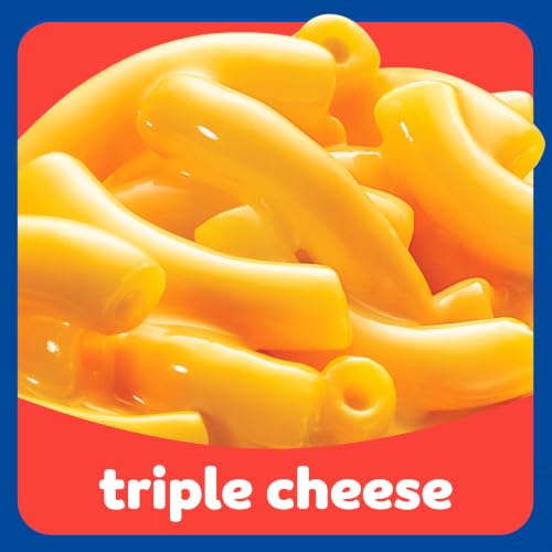 Image of Kraft Mac and Cheese Dinner, 4 Microwaveable Cups, Triple Cheese, 2.05 oz