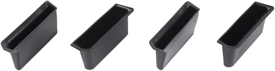 Door Organizer Storage Tray Compatible with Suzuki Jimny 2019-2024 Grab Handle Tray Armrest Storage Box Pocket Phone Container (Black, 4pcs)