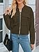 LA BAIESO Womens Bomber Jacket Coat Casual Stand Collar Zip Up Lightweight Fall Fashion Jackets Outfits with Pockets