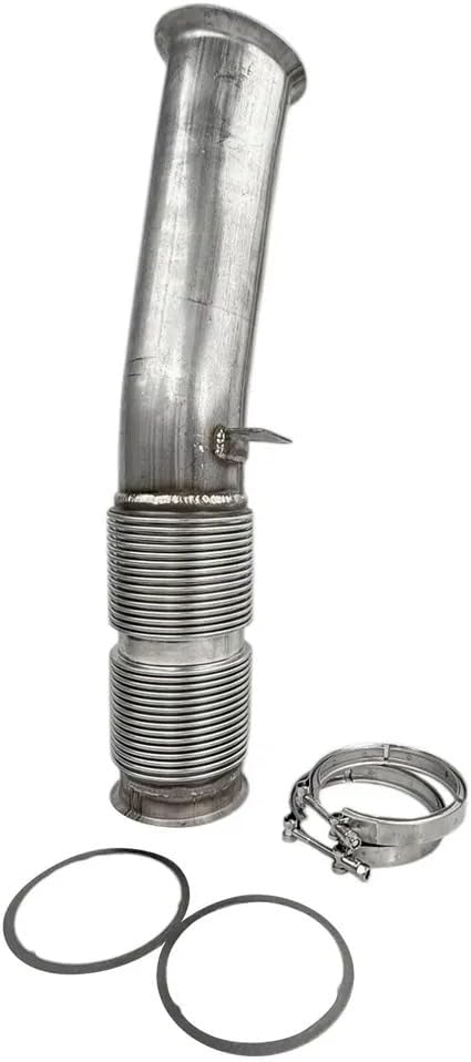 A04-30008-000 5" Exhaust Bellows Flex Pipe 30008 A0430008000 Fits Universal Heavy-Duty Truck Applications Stainless Steel Bellows Replacement Part