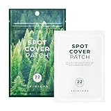 SKIN1004 Tea Trica Spot Cover Patch, Spot Treatment for Blemish Prone Skin, Clear Hydrocolloid Pimple Patches for Face, Invisible Spot Stickers for Blemish Marks, Soothing Korean Skin Care, 22 Count