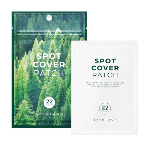 SKIN1004 Tea Trica Spot Cover Patch, Spot Treatment for Blemish Prone Skin, Clear Hydrocolloid Pimple Patches for Face, Invisible Spot Stickers for Blemish Marks, Soothing Korean Skin Care, 22 Count
