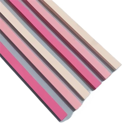 Colores Estrellas Origami 540 hojas de papel de estrellas de Origami, tiras de estrellas coloridas de la suerte de doble cara, decoración, papel plegable, suministros for manualidades(Macaron Powder)