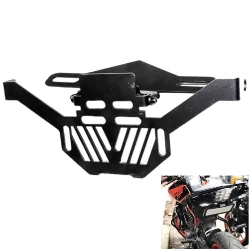 Autozap Premium Magnetic Foldable Tail Tidy Number Plate Holder for Universal for All Bikes