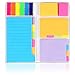 Klebezettel Haftnotizen Set Notizzettel in 5 Formaten Haftnotizen Set Klebezettel Haftstreifen Notizzettel Sticky Notes Pagermarker mit Beschreibbaren Etiketten Seiten für Bürobedarf Haushalt