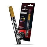 Tire Paint Pen for Car Tire Letters - Tire Marker Gold Paint Pens for Car Tire Lettering - Permanent Gold Letter for Tire, Non-Fading Tire Pen, Waterproof Tire Paint Pen, Car & Motorcycle Tire