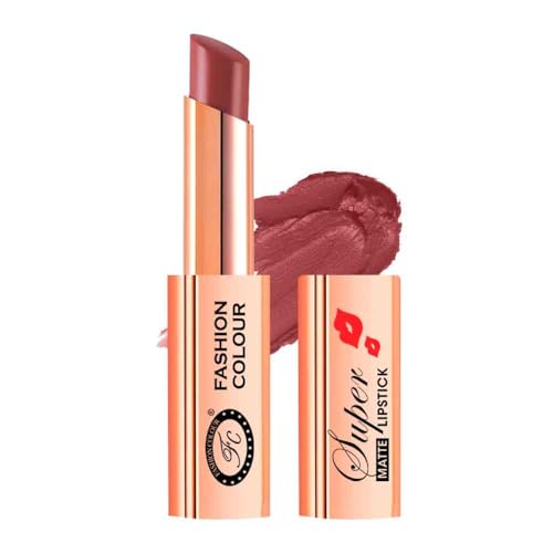 FASHION COLOUR Super Matte Lipstick | Long-Lasting | Smooth Creamy Matte Finish | Moisturising | One Swipe Pigmentation | Available In Gorgeous Shades | (Flawless Flare)
