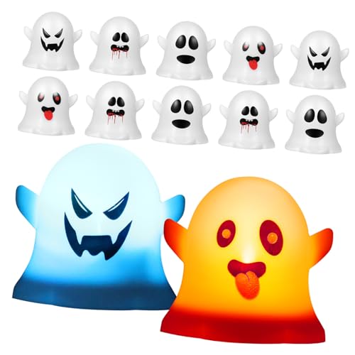 Luz fantasma de velas LED ambientación nocturna para fiestas de Halloween en casa