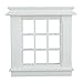 Melody Jane Dollhouse Miniature White Plastic Georgian Window Frame 9 Pane 1:24 Scale