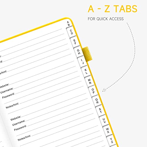 Carnet de mots de passe avec onglets fini les codes perdus