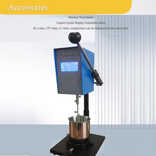 Image of Stormer Viscometer Viscosity Meter Tester Digital rotational viscometer Rotary visometer with LCD Large Screen KU Unit 40.2 to 141.0KU Accuracy 2.00% for Paint Viscosity Testing