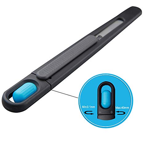 Image of Precision Pen Knife Safety Box Cutter - Self Retractable, Slim, Adjustable blade length with Turning Knob - Perfect for Trimming, Crafts, Packages and PCB Board Work, Ideal for Cast Vinyl Company