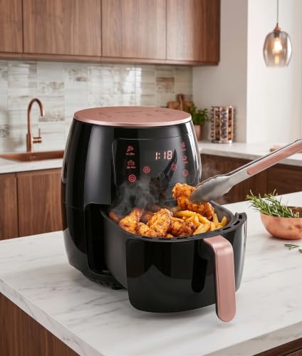 Image of Silver Crest 6L Extra Large Capacity Air Fryer - 2400W Premium Digital Oil-Free Cooker, uses up to 90% less fat (Model S-18)