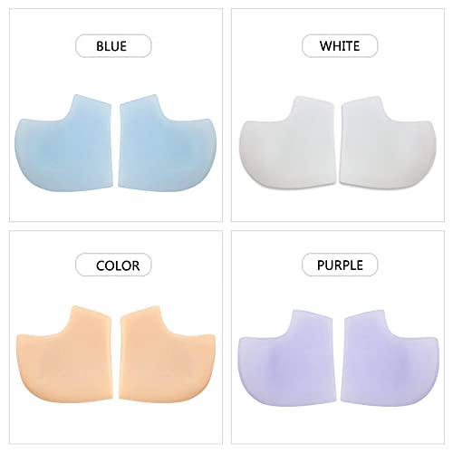 Image of Gel Heel Protectors for Men Women, Heel Pads Cushion, Plantar Fasciitis Inserts, Gel Guard Moisturizing Relief for Blister, Cracked Foot, Spurs Soft Cushion Support Protective Insert Sleeve(2Pairs)