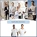satithry Men's Undershirts with Underarm sweatproof Pads (US, Alpha, Large, Regular, Regular, Black)
