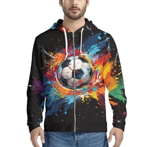 ENLACHIC Men Women Novelty Zip Up Hoodie 3D Print Graphic Hoodies Long Sleeve Drawstring Pullover Sweatshirts3