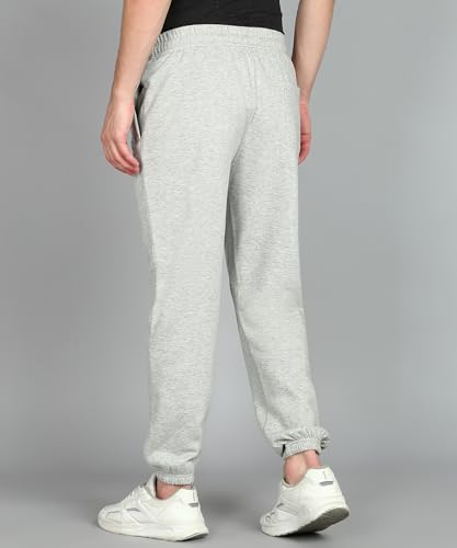Image of Alan Jones Clothing Men's Regular Fit Mid Rise Fleece Jogger Regular Pants For Winterwear