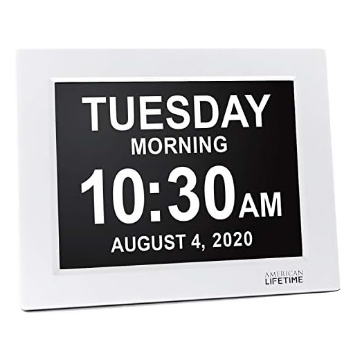 [Newest Version] Day Clock - Extra Large Impaired Vision Digital Clock with 5 Alarm Options & Battery Backup - Choose From 4 Different Colors! by American Lifetime - Image 4
