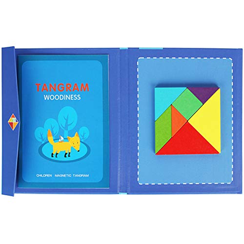 Boosns Jouet magnétique Tangram Puzzle Jeu Jouets éducatifs